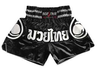Short de Muay Thai Boxsense : BXS-101-Noir