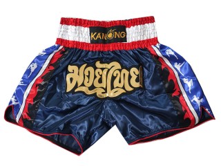 Kanong Short Muay Thai : KNS-149-Bleu marine
