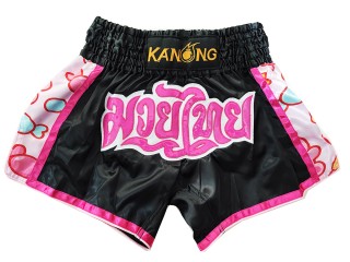Kanong Short Muay Thai : KNS-501-Noir