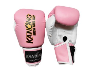  Gant de Muay Thaï Kickboxing Kanong : Rose clair