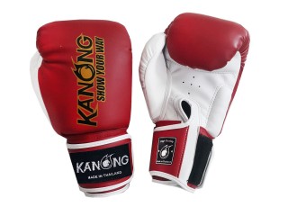 Gant de Boxe Muay Thai d'entraînement Kanong : Rouge
