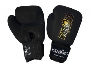 Gant de Boxe Muay Thai Kanong : Simple Noir