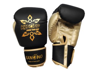 Gant de Boxe Muay Thai Kanong : Thai Power Noir/Or