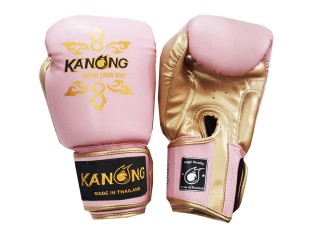 Gant de Boxe Muay Thai Kanong : Thai Power Rose/Or