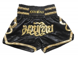 Kanong Short Muay Thai : KNS-121-Noir