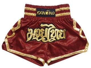 Kanong Short Muay Thai : KNS-121-Bordeaux