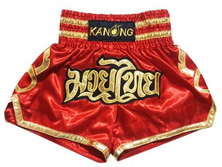 Kanong Short Muay Thai : KNS-121-Rouge