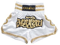 Kanong Short Muay Thai : KNS-121-Blanc