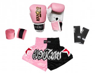 Short de Boxe Femme Kanong : KNS-118-Rose