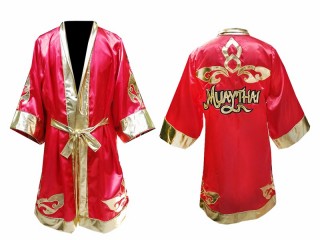 KANONG Enfants peignoir boxe personnalisé : Rouge Lai Thai