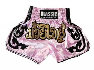 Classic Short de Boxe Thaï Kickboxing : CLS-016-Rose