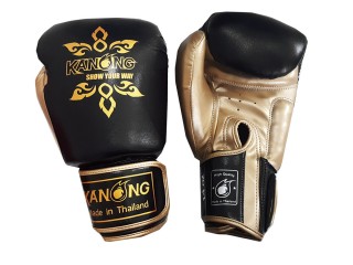 Gant de Boxe Muay Thai Kanong : Thai Power Noir/Or