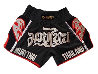 Kanong Rétro Short Muay Thai : KNSRTO-207-Noir