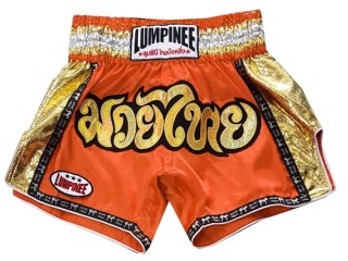 Lumpinee Short de Boxe Thai : LUM-045-Orange