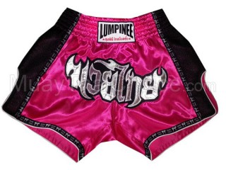 Lumpinee Rétro Short de Muay Thai : LUMRTO-003 Rose