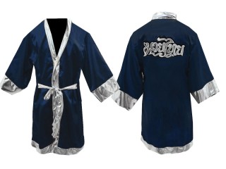 KANONG peignoir boxe personnalisé : KNFIR-125-Bleu marin