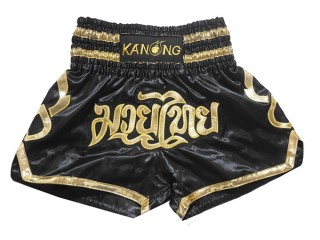 Kanong Short de Boxe Thai Femmes : KNS-121-Noir