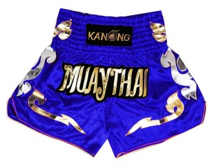 Kanong Short Muay Thai : KNS-126-Bleu