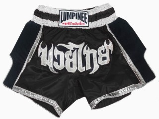 Lumpinee Short de Boxe Thai : LUM-023-Noir