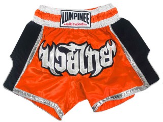 Lumpinee Short de Boxe Thai : LUM-023-Orange