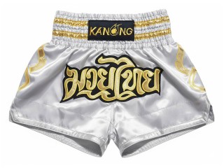 Kanong Short Muay Thai : KNS-121-Argent