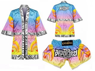 Peignoir de Boxe + Muay Thai Short Personnalisée : SET-508