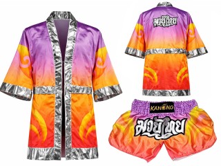 Peignoir de Boxe + Muay Thai Short Personnalisée : SET-509