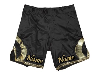 Personnalisez le short MMA en ajoutant un nom ou un logo : Noir