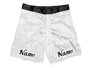 Short de MMA personnalisé : Blanc
