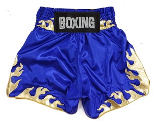 Short boxe anglaise Personnalisé : KNBSH-038-Bleu