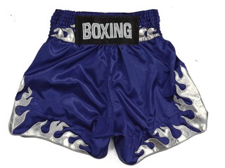 Short boxe anglaise Personnalisé : KNBSH-038-Bleu