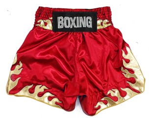 Short boxe anglaise Personnalisé : KNBSH-038-Rouge