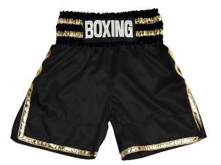 Short boxe anglaise Personnalisé : KNBSH-039-Noir