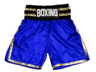 Short boxe anglaise Personnalisé : KNBSH-039-Bleu