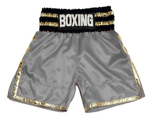 Short boxe anglaise Personnalisé : KNBSH-039-Gris