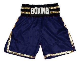 Short boxe anglaise Personnalisé : KNBSH-039-Marine