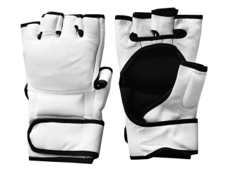 Gants MMA personnalisés : Blanc