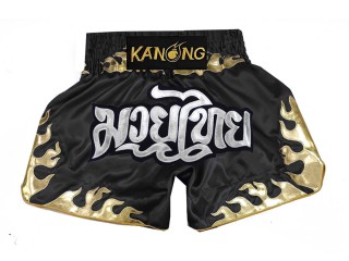 Kanong Short Boxe Thai : KNS-145-Noir