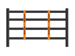 Séparateurs de corde à anneaux personnalisé : Orange
