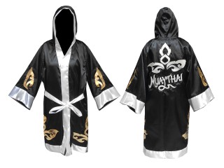 KANONG Peignoir de Boxe Personnalise : KNFIR-143-Noir