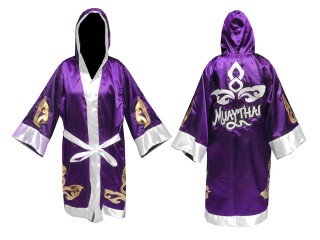 KANONG Peignoir de Boxe Personnalise : KNFIR-143-Violet