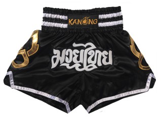 Kanong Short Boxe Thai : KNS-143-Noir