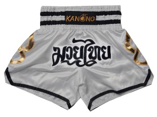 Kanong Short Boxe Thai : KNS-143-Argent