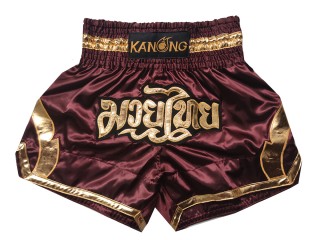 Kanong Short Boxe Thai : KNS-144-Bordeaux