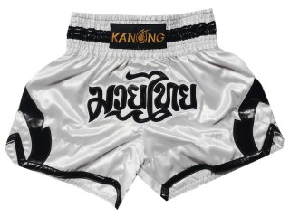 Kanong Short Boxe Thai : KNS-144-Blanc