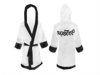 KANONG Peignoir de Boxe : KNFIR-001-Blanc