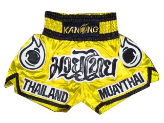 Kanong Short Muay Thai : KNS-118 jaune