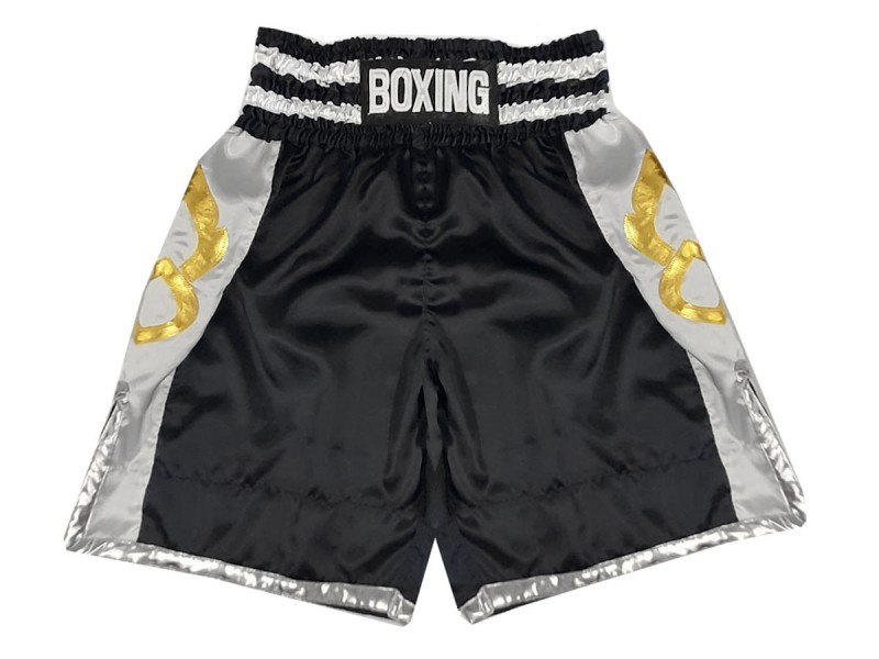 Short De Boxe Anglaise Mirror - Unisexe, Satin/polyester, Ceinture élastique, Taille S