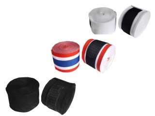 Lot de 3 bandages de boxe élastiques pour Muay Thai