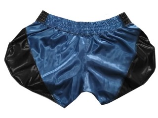 Kanong Rétro Short Muay Thai : KNSRTO-202-Bleu marin